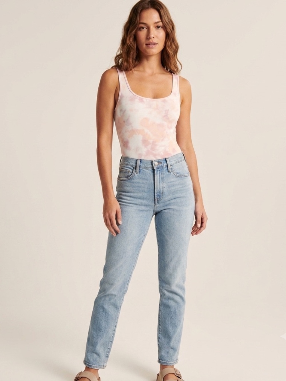 New with tag Abercrombie & Fitch Soft AF Tie-Dye Tank Bodysuit size medium.
